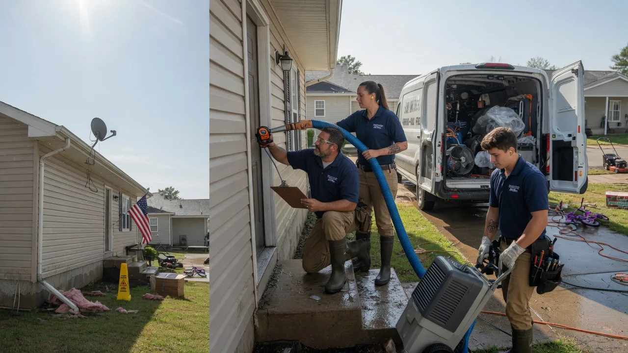 Ceiling Water Damage Restoration in Henriette, MN near me